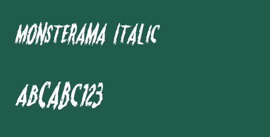 Monsterama Italic