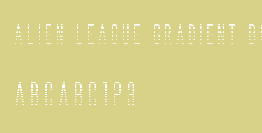 Alien League Gradient Bold