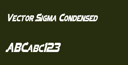 Vector Sigma Condensed