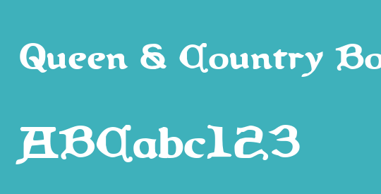 Queen & Country Bold