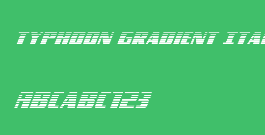 Typhoon Gradient Italic