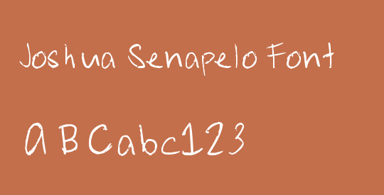 Joshua Senapelo Font