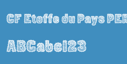 CF Etoffe du Pays PERSONAL