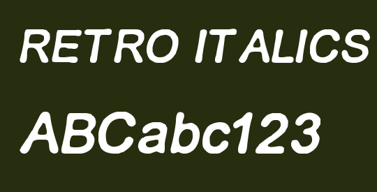 RETRO ITALICS