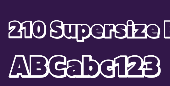 210 Supersize Black 3D