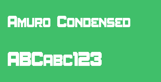 Amuro Condensed