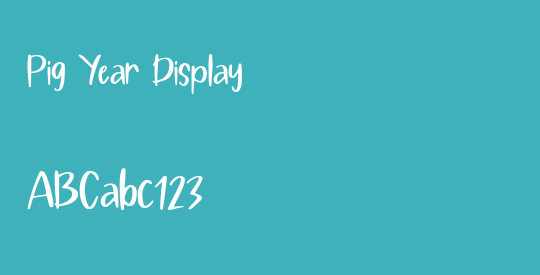Pig Year Display