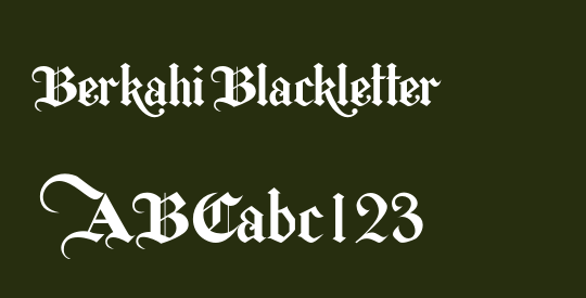 Berkahi Blackletter
