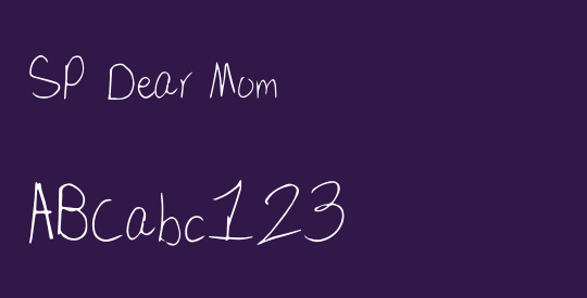 SP Dear Mom
