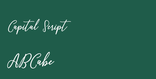 Capital Script