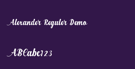 Alexander Reguler Demo