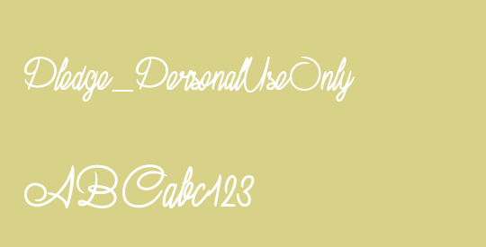Pledge_PersonalUseOnly
