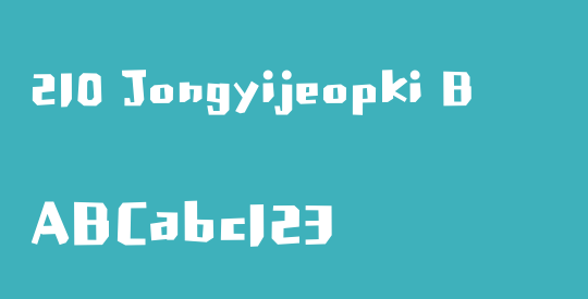 210 Jongyijeopki B