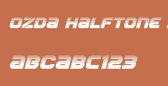 Ozda Halftone Italic
