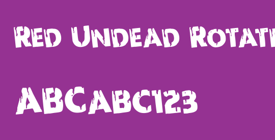 Red Undead Rotated