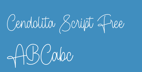 Cendolita Script Free