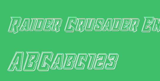 Raider Crusader Engraved
