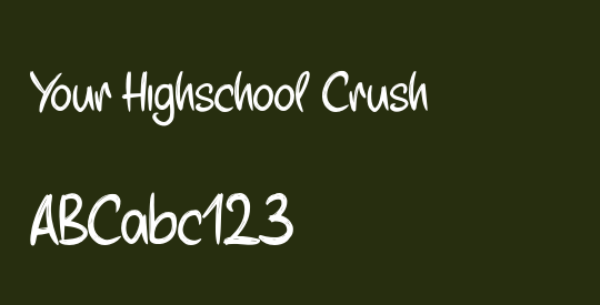Your Highschool Crush