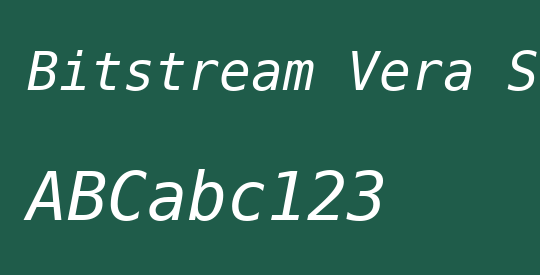 Bitstream Vera Sans Mono