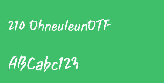 210 OhneuleunOTF