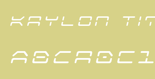Kaylon Title Italic