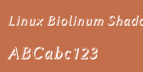 Linux Biolinum Shadow