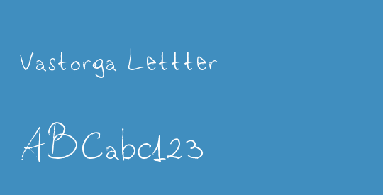 Vastorga Lettter