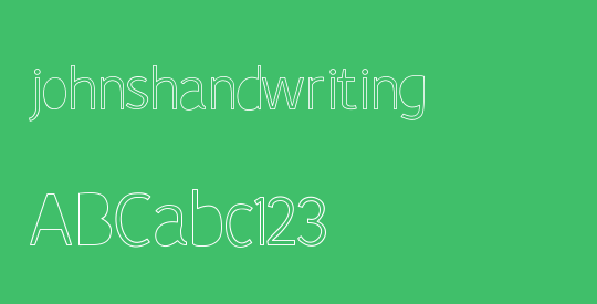 johnshandwriting