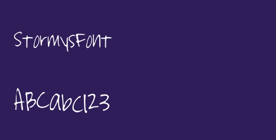 StormysFont
