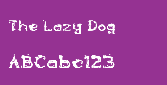 The Lazy Dog