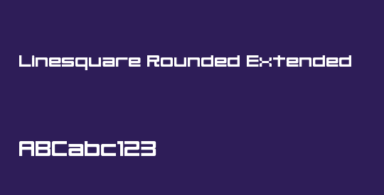 Linesquare Rounded Extended