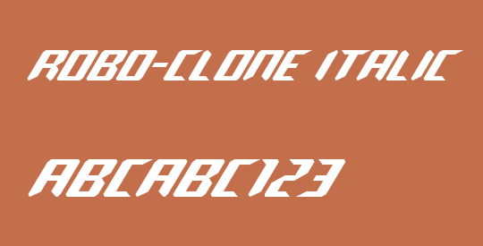 Robo-Clone Italic
