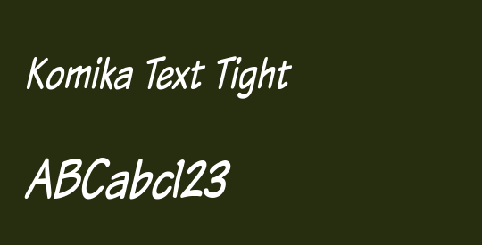 Komika Text Tight
