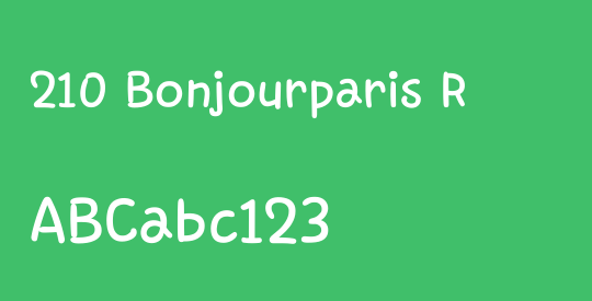 210 Bonjourparis R
