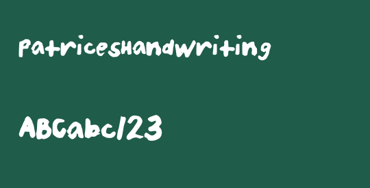 PatricesHandwriting