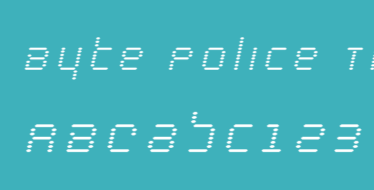 Byte Police Title Italic