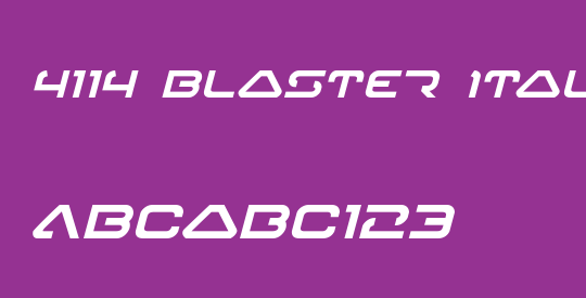 4114 Blaster Italic