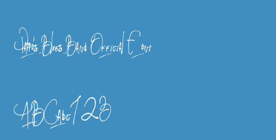 Pappo's Blues Band Official Font