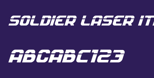 Soldier Laser Italic