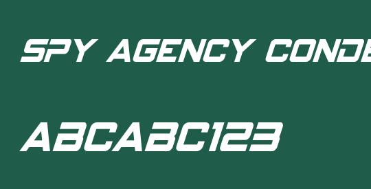 Spy Agency Condensed Italic