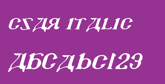 csar italic