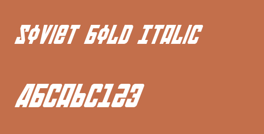 Soviet Bold Italic