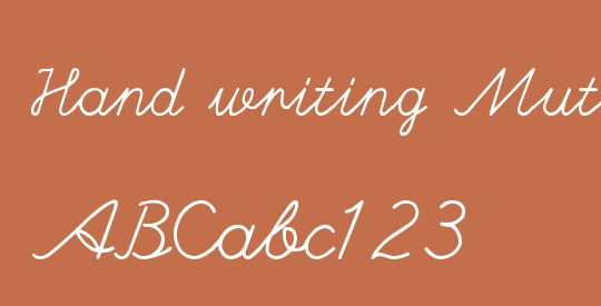 Hand writing Mutlu