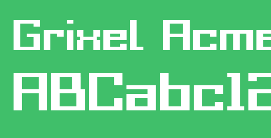 Grixel Acme 9 Regular Bold