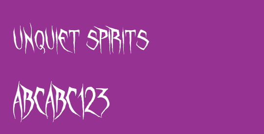 Unquiet Spirits