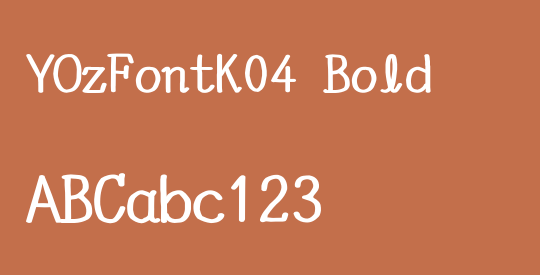 YOzFontK04 Bold