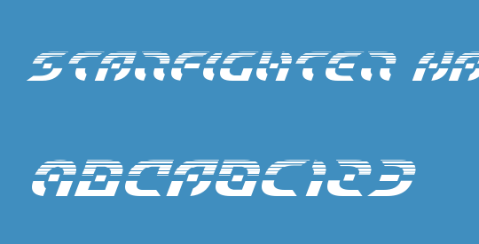 Starfighter Halftone Italic