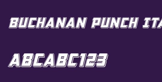 Buchanan Punch Italic