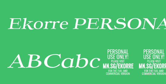 Ekorre PERSONAL USE ONLY
