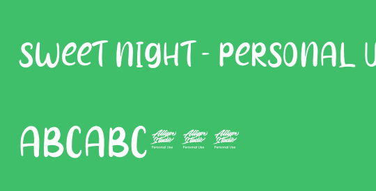 Sweet Night - Personal Use